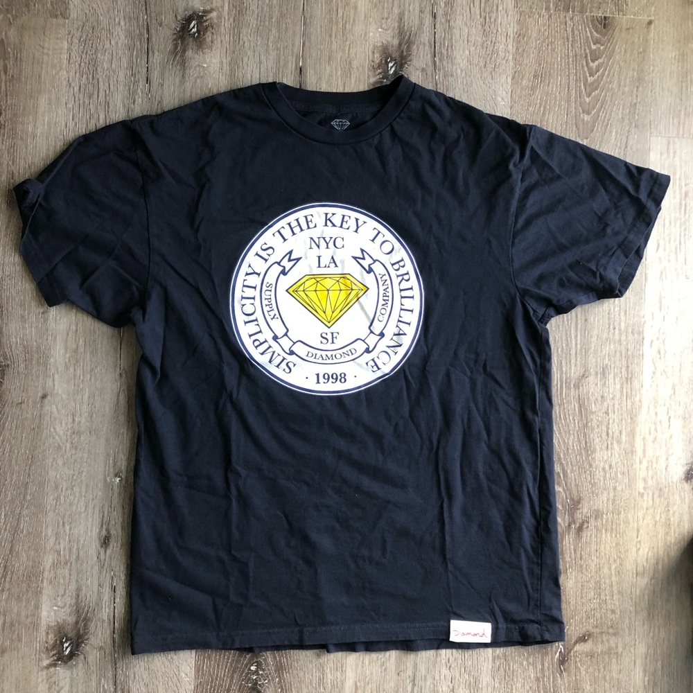 Diamond Supply Co Skateboard T shirt size L - Picture 2 of 2